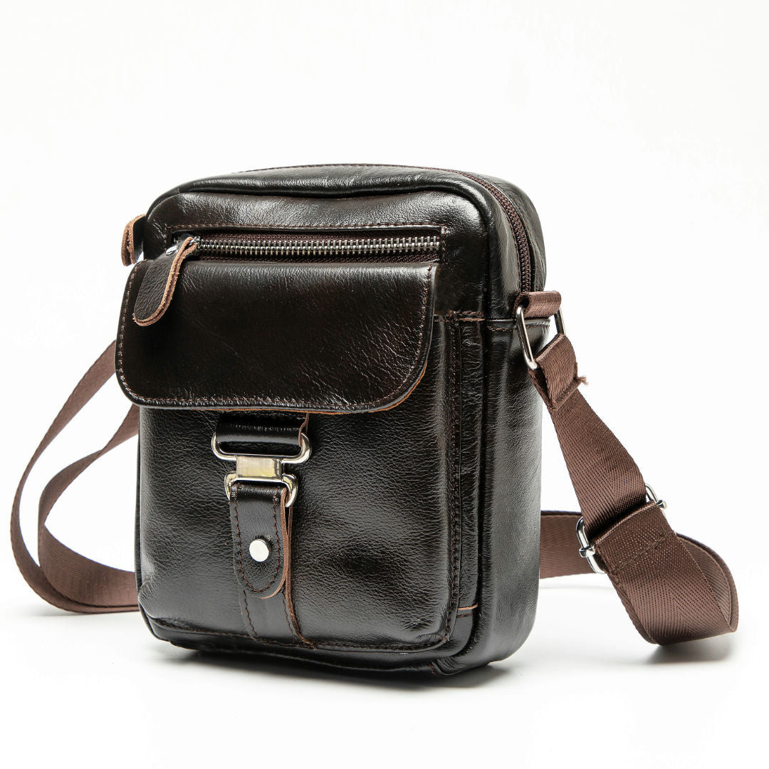 Men's First Layer Cowhide Business Leisure Men's Shoulder Bags