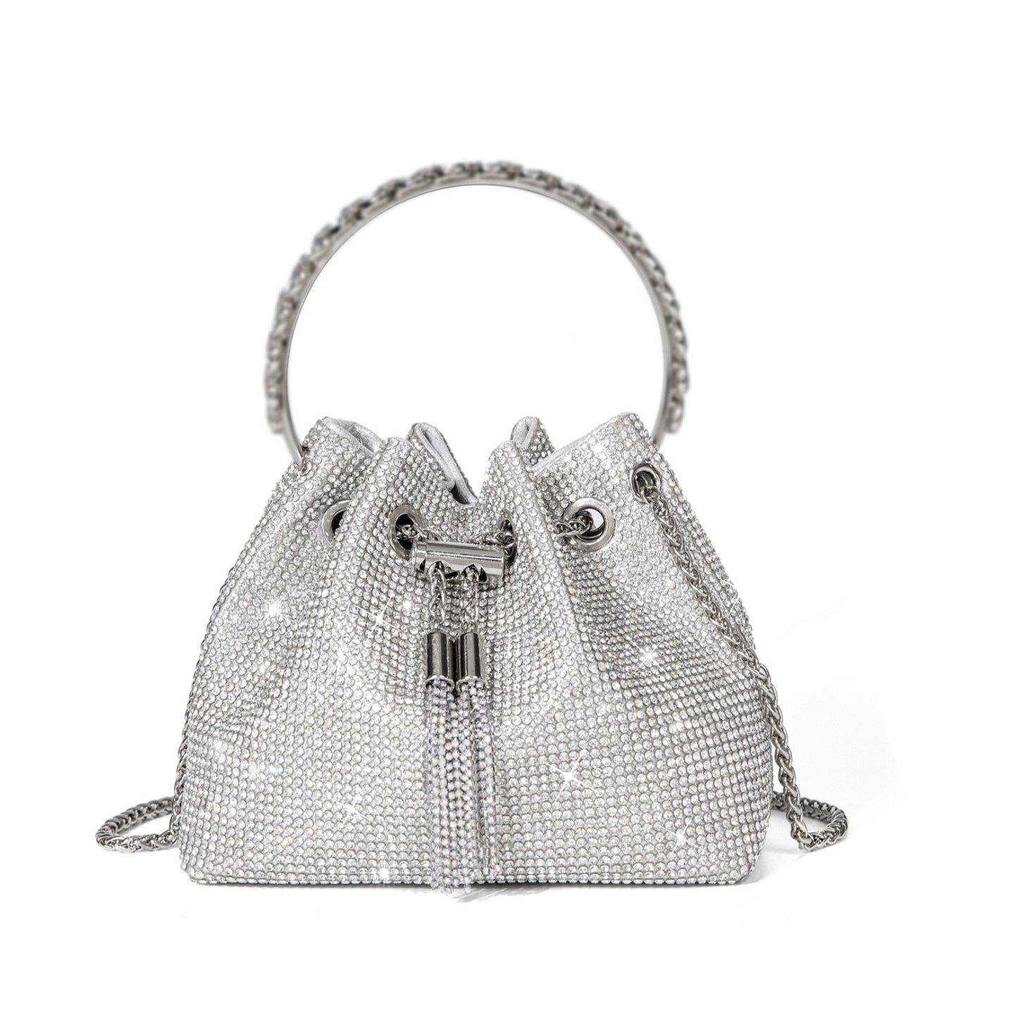 New Shiny Crystal Portable Trendy Dinner Bags