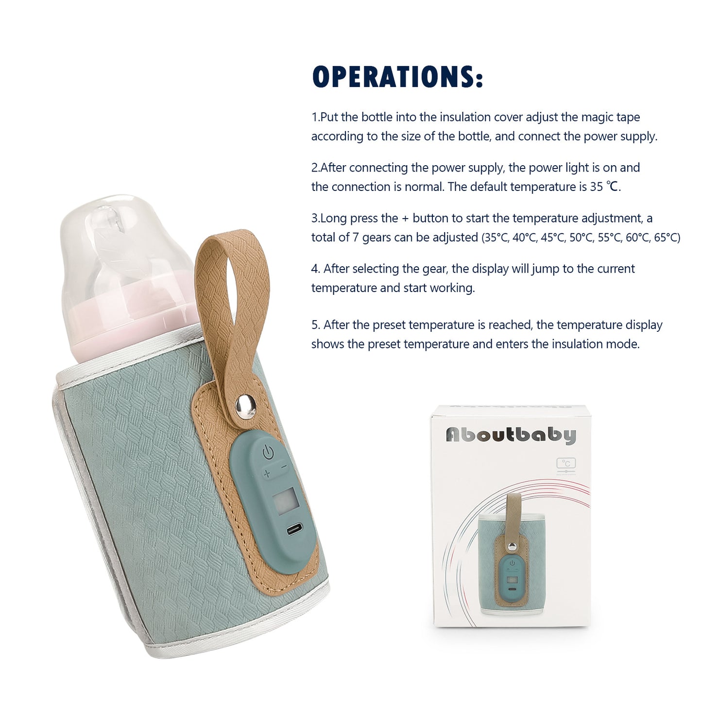 Insulation Feeding Bottle Maternal Constant Temperature Mummy Portable Adjustment Bags