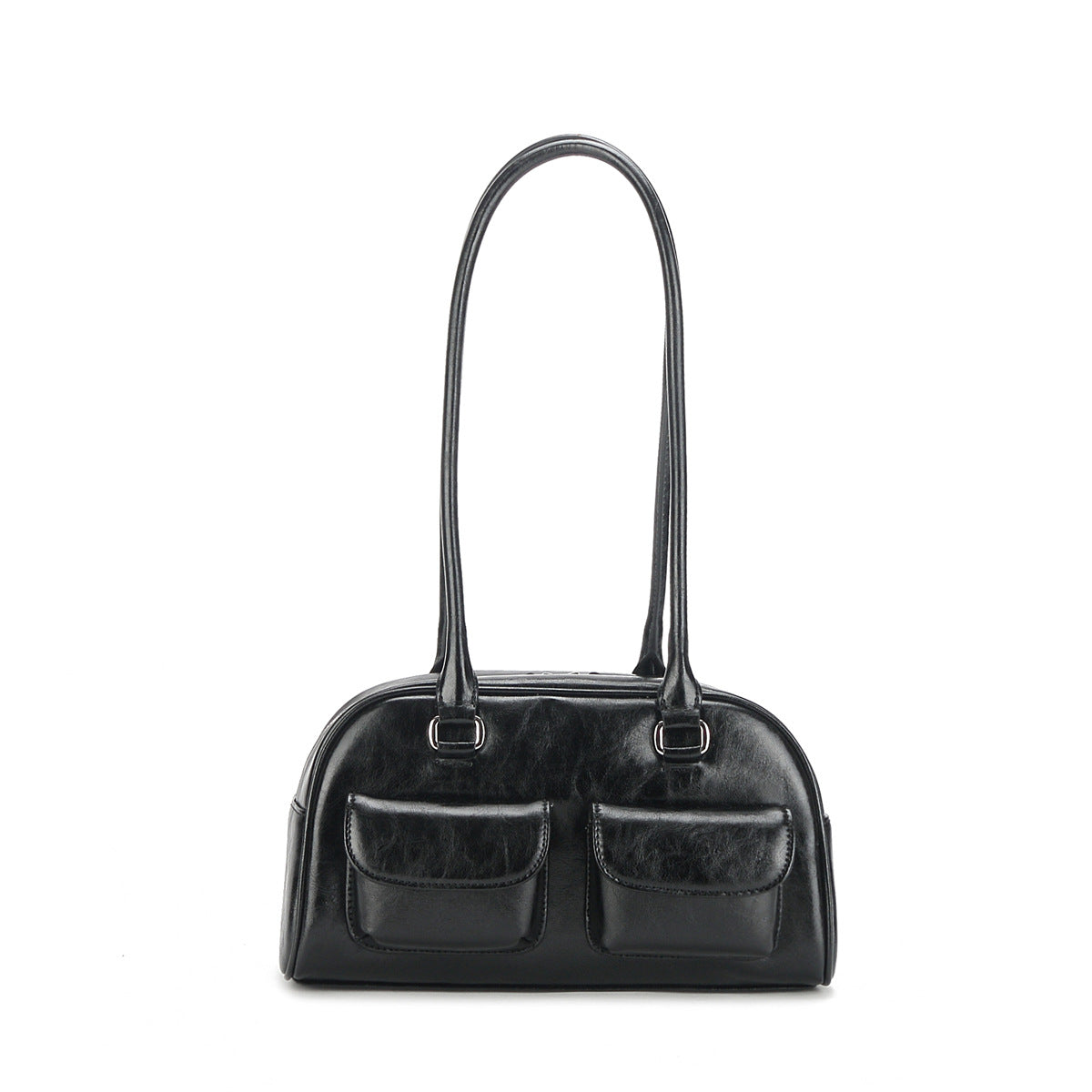 Women's Niche Stitching Dizzy Needle Bowling Boston Armpit Bags