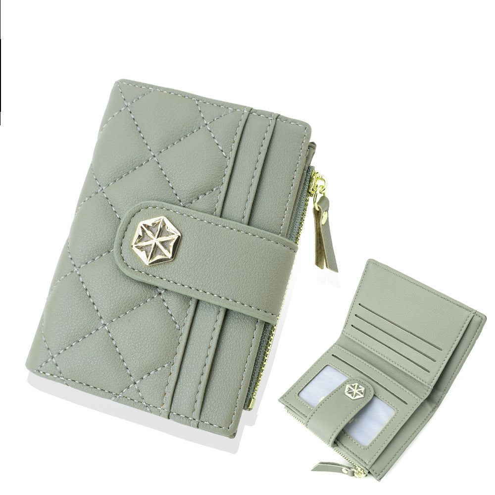 Women's Korean Style Multiple Slots Hasp Zipper Fashion Ladies Wallet