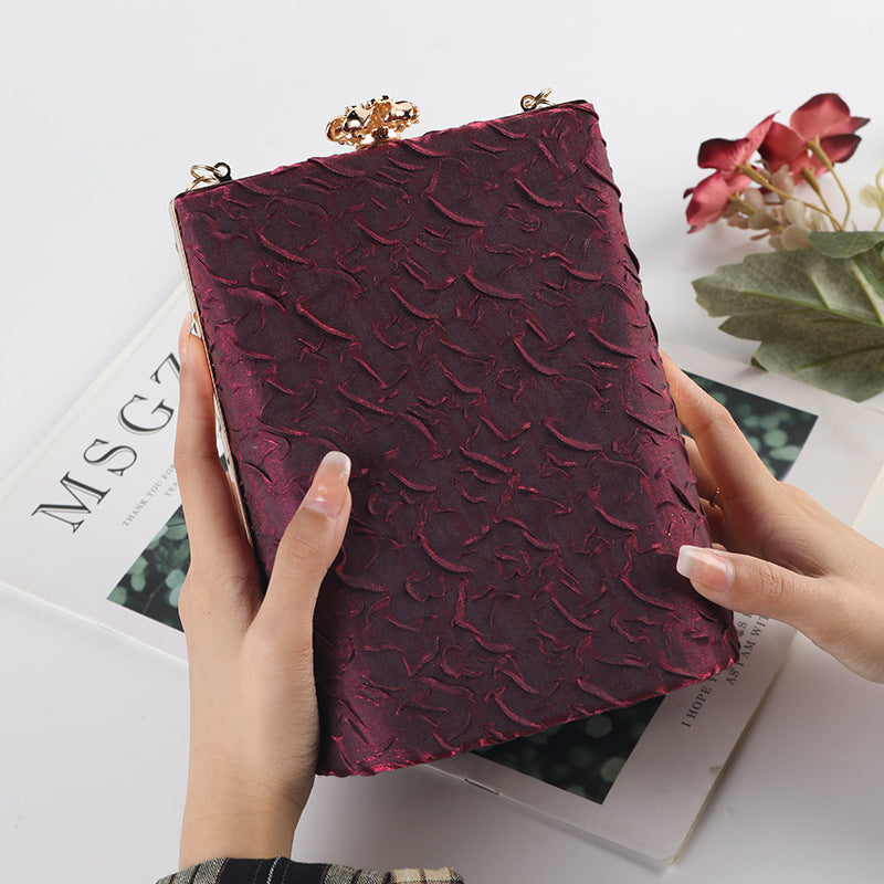 Women's Fashion Dinner Large Capacity Dress Garment Pleated Evening Bags