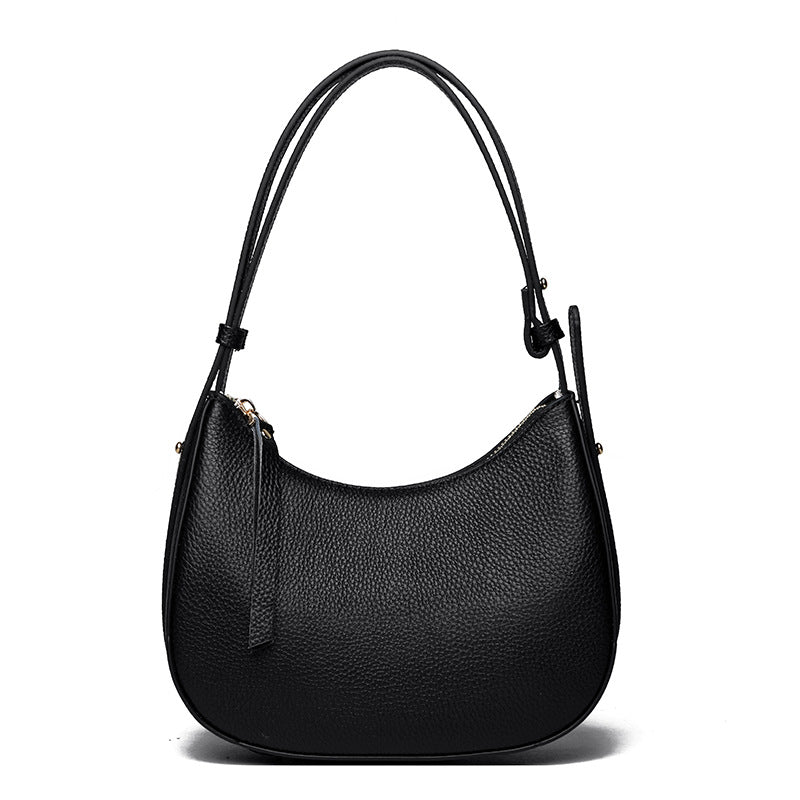 Women's Genuine Leather Fashionable High-grade Underarm Toe Shoulder Bags