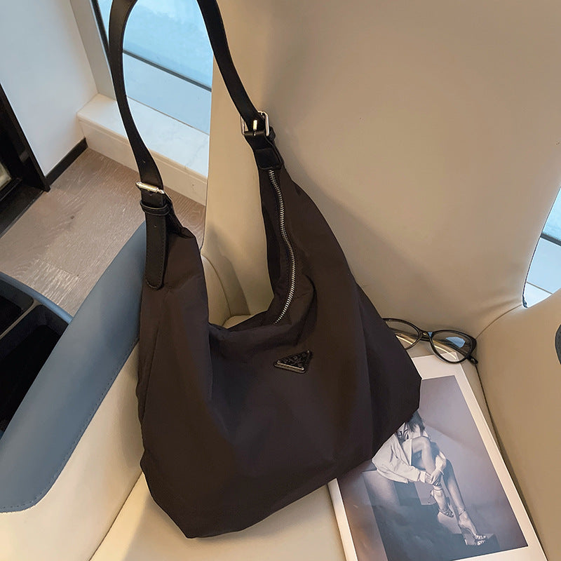 Women's Capacity Commuter Fashion Underarm Canvas Big Crossbody Bags