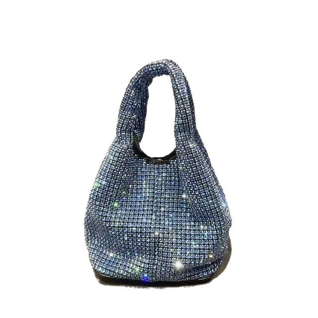 Women's Stylish Diamond Vest Shiny Chain Handbags