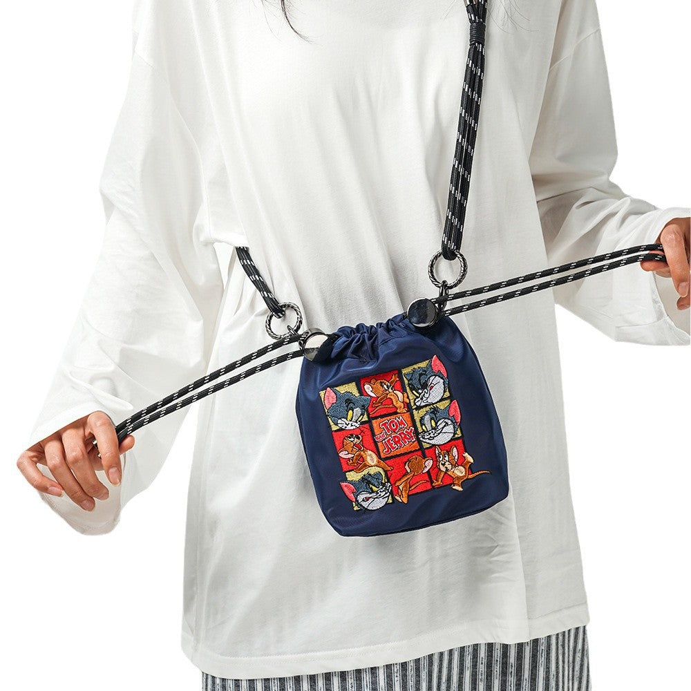 Warner Authorized Cat Mouse Embroidery Cartoon Bags