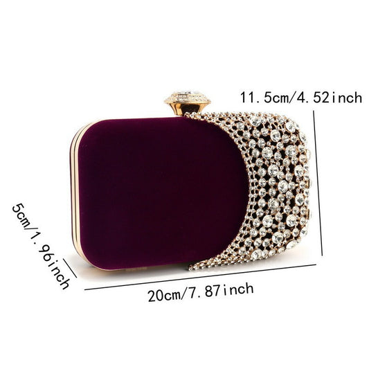 Women's Diamond Dress Banquet Party Clutch Evening Bags