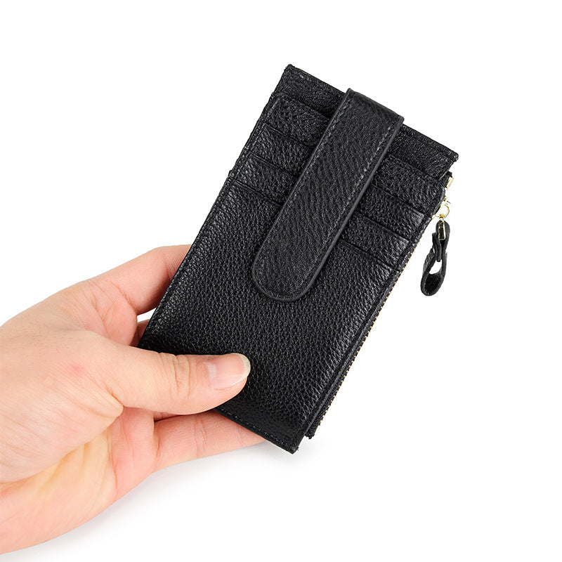 Outside Leather Folding Female Multifunctional First Ladies Wallets