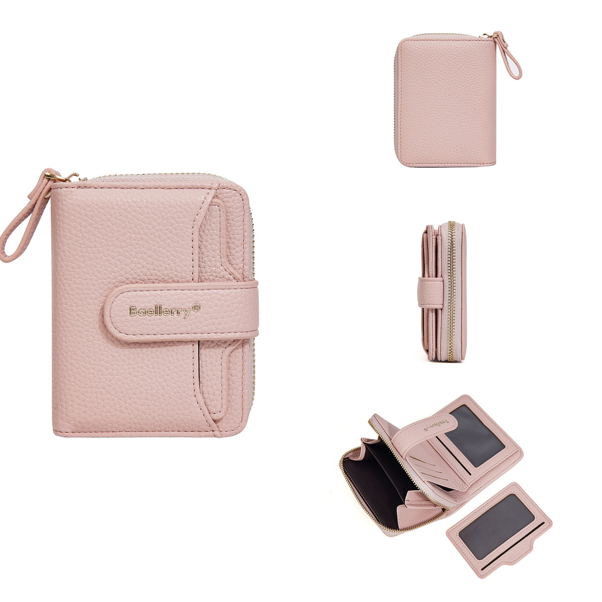 Women's Chic Snap Button Multi Slots Advanced Ladies Wallet