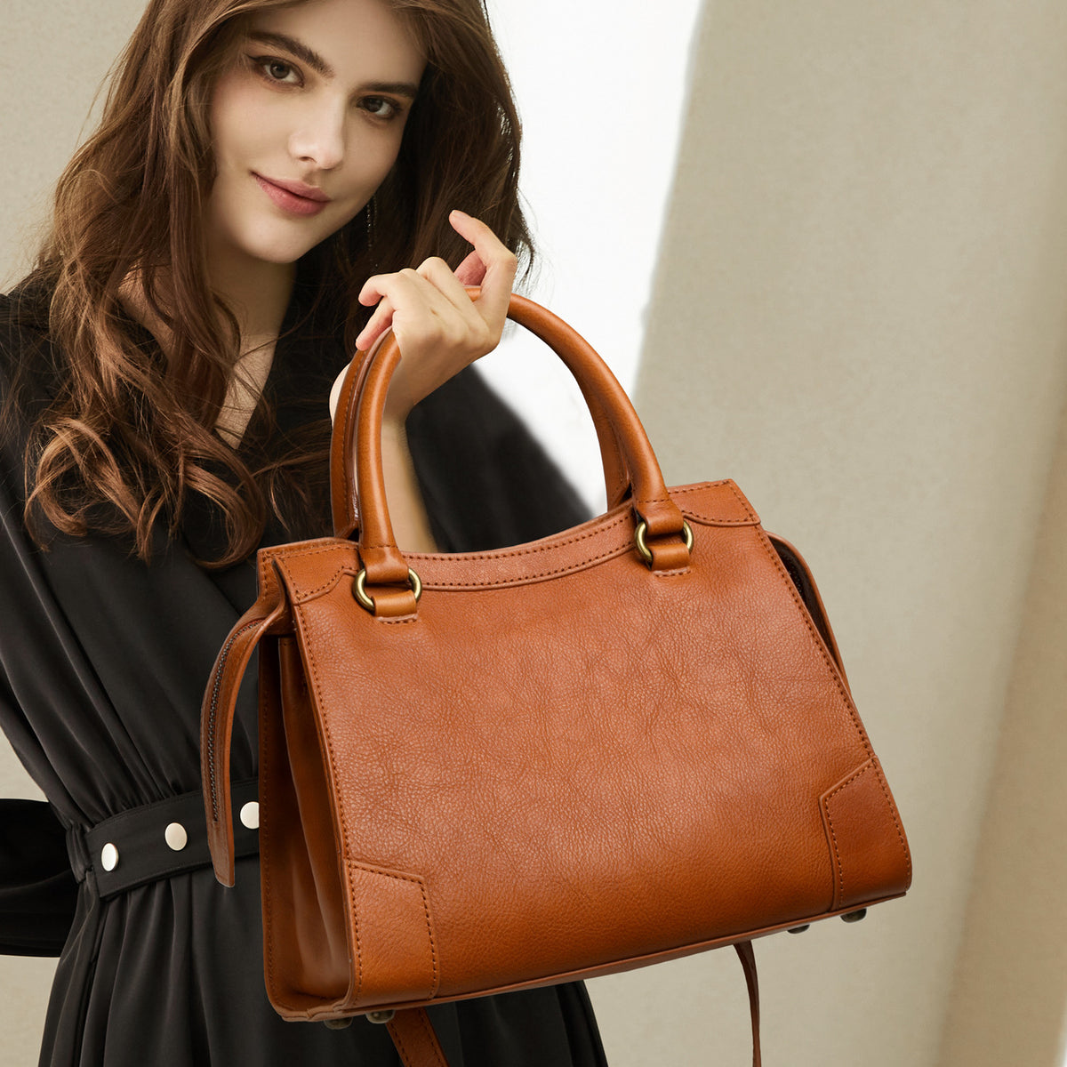 Women's Genuine Leather High-grade Delicate Pouch Women's Handbag