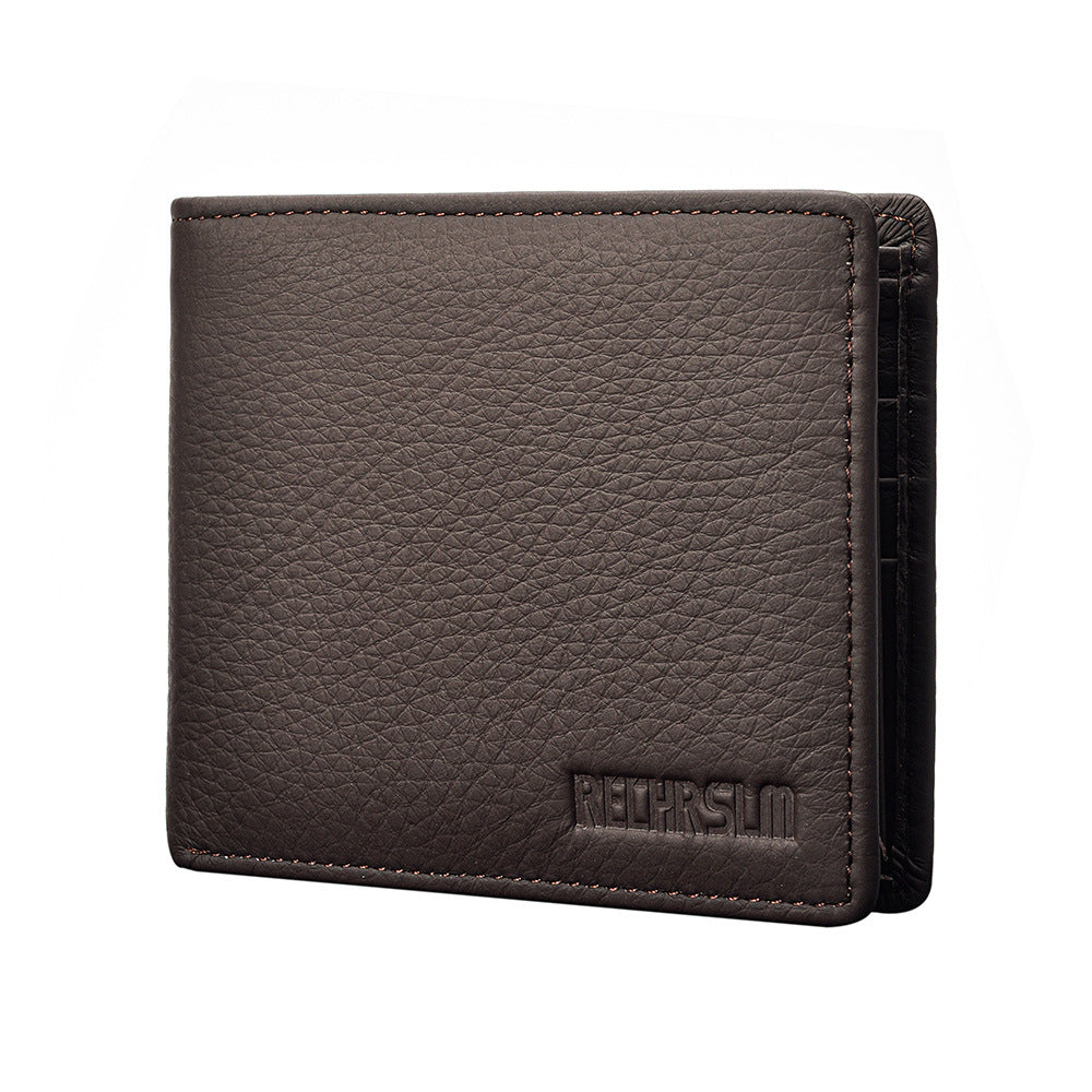 Men's Genuine Leather First Layer Cowhide High Purses