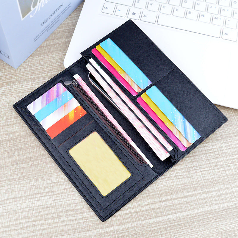 Men's Type Fashion Embossing Vertical Open Suit Large Men's Wallet