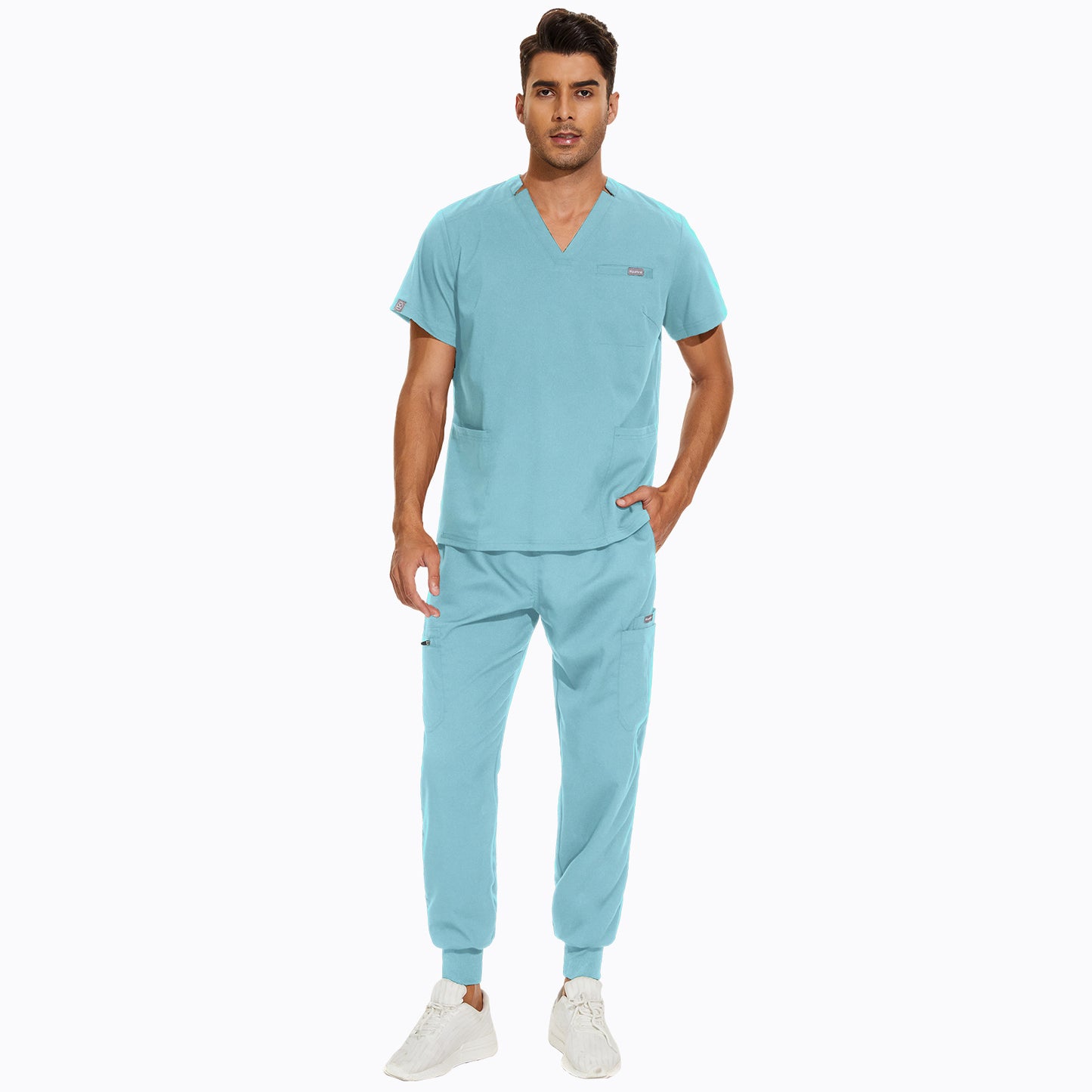 Women's & Men's Hospital Korean Hand Washing Short-sleeved Doctor Uniform