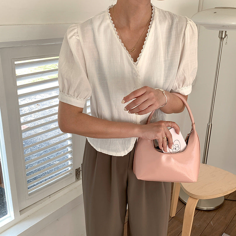 Women's Design Simple Style Advanced Texture Dumpling Handbags