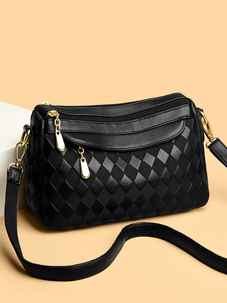 Women's Simple Mom Soft Texture Elegant Classic Shoulder Bags