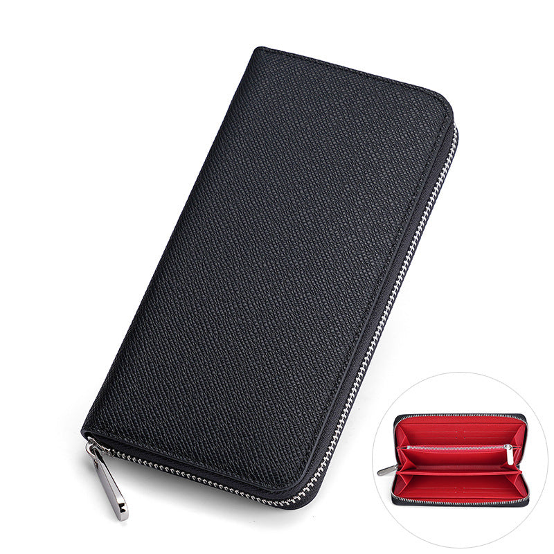 Women's & Men's Long Fortune Cloth Cross Pattern Fashion Men's Wallets