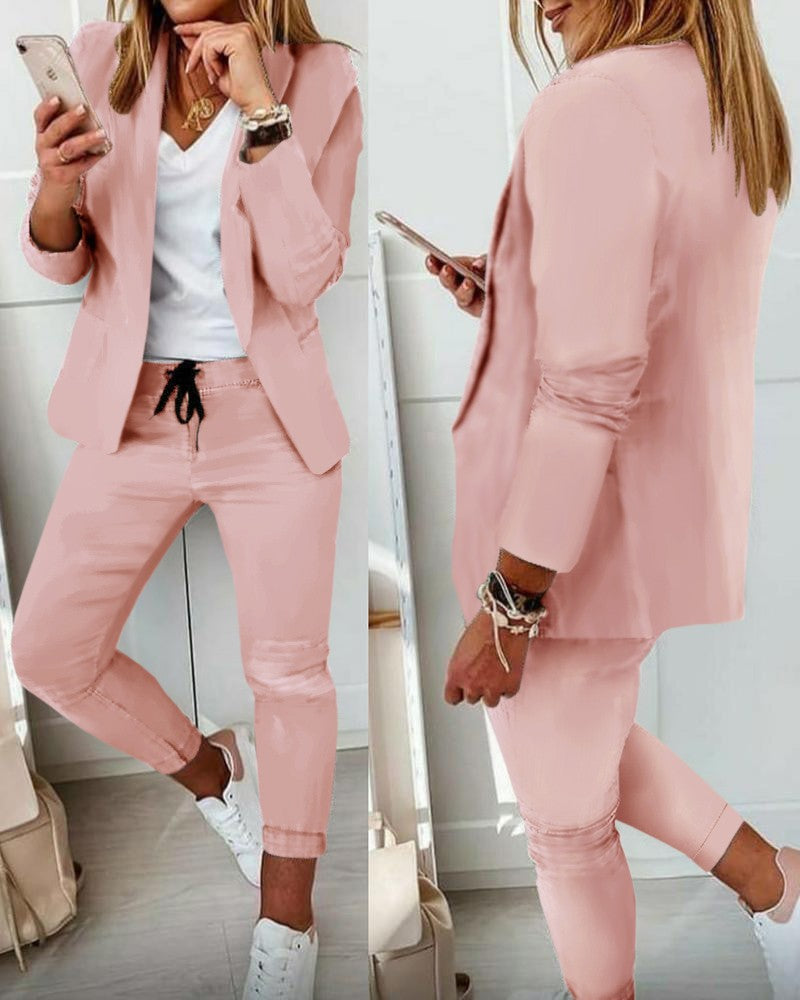 Women's Elegant Casual Fashion Set Small Suits