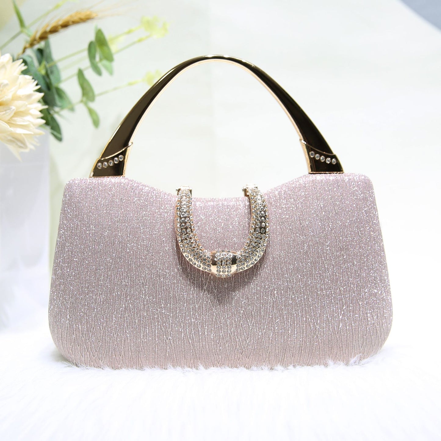 Fashion Thin Glittering Texture Portable Dinner Banquet Bags