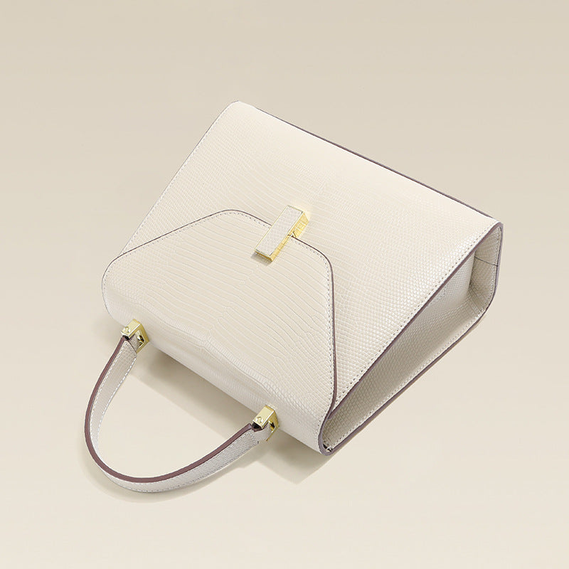 Women's Fashion Genuine Leather Kelly Lizard Pattern Women's Shoulder Bag
