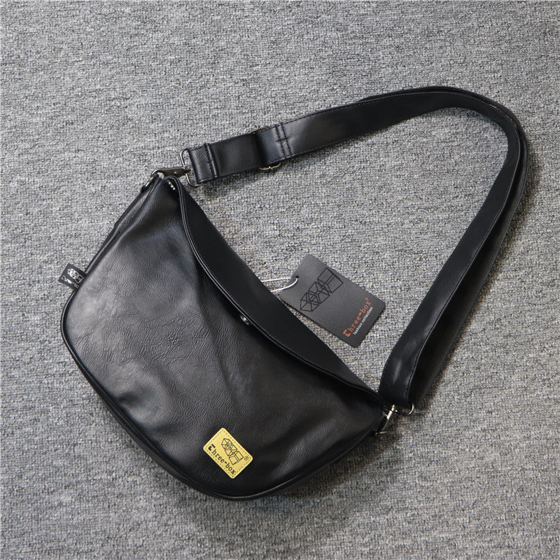 Men's Fashion Three Boxes Trendy Saddle Minimalist Men's Shoulder Bags