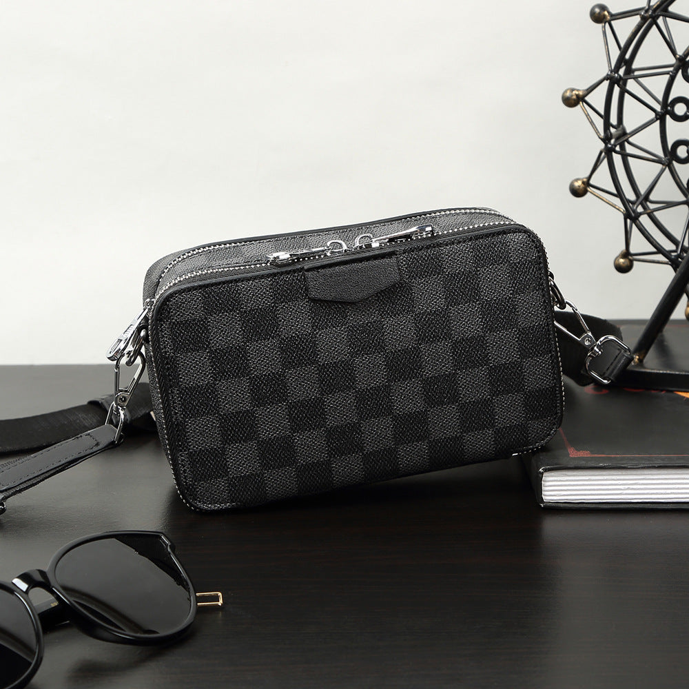 Men's Fashion Trendy Plaid Out Of The Men's Messenger Bags
