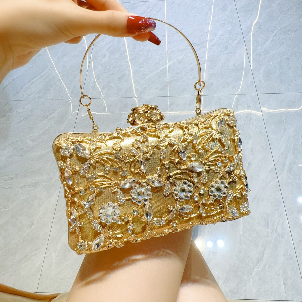 Light Luxury Dinner Clutch Banquet Portable Bucket Bags