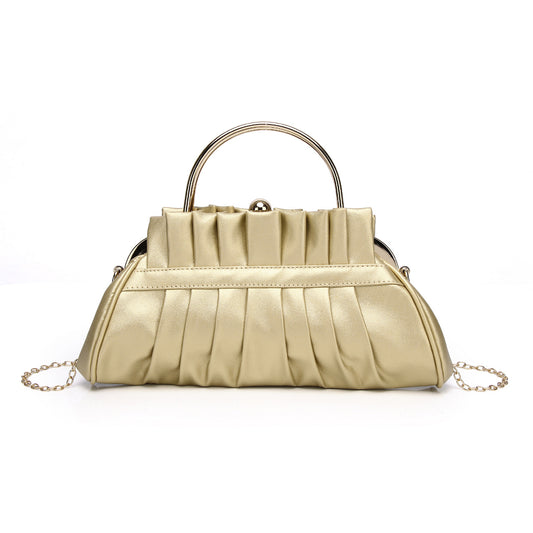 Vintage High-grade Diamond Western Style Wrinkled Handbags