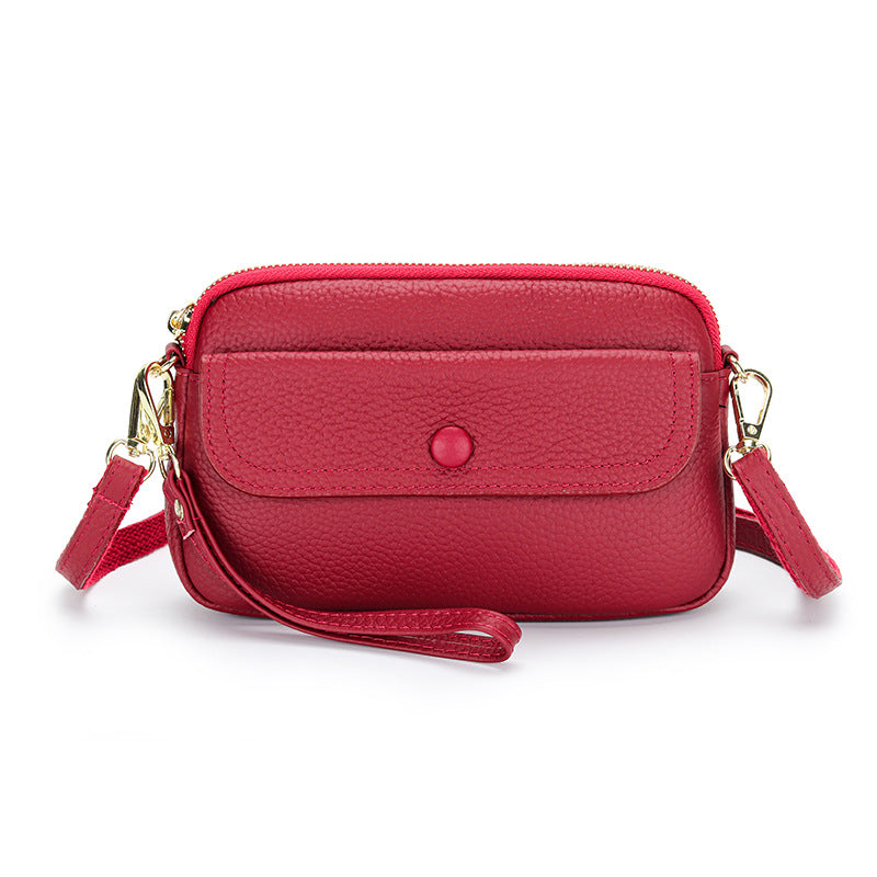 Women's Leather Lightweight First Layer Cowhide Leisure Women's Messenger Bag