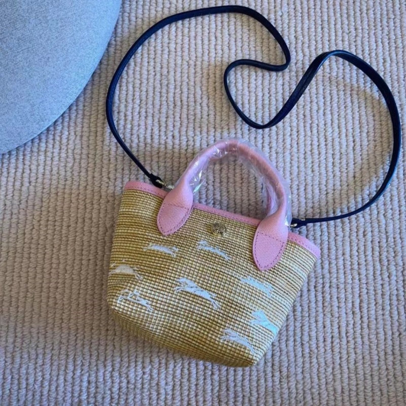 Innovative Classy Glamorous Straw Mini Basket Crossbody Bags