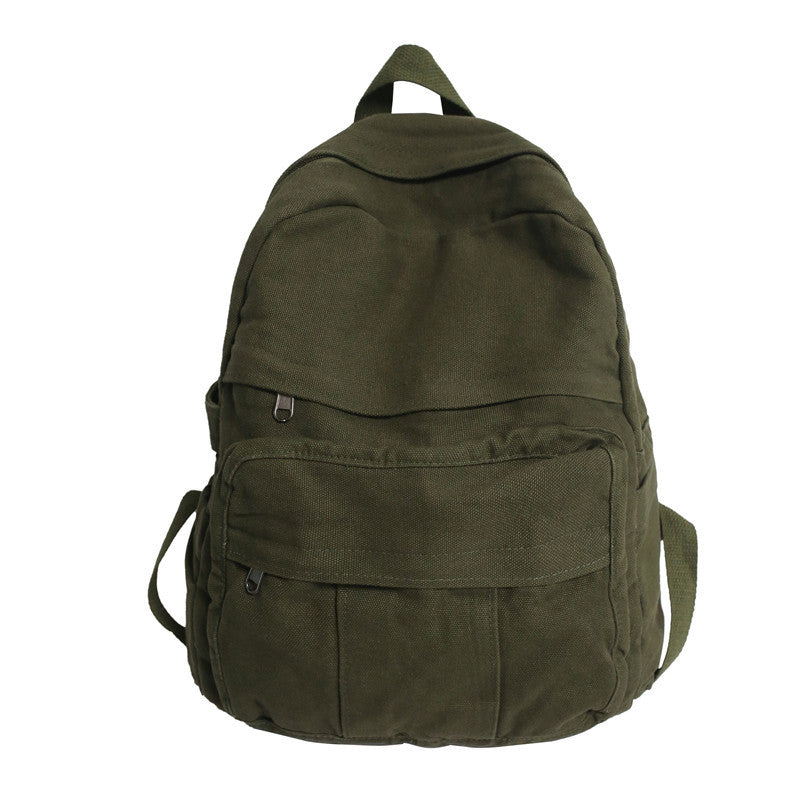 Color Canvas Double Back Street Trend For Boys Backpacks