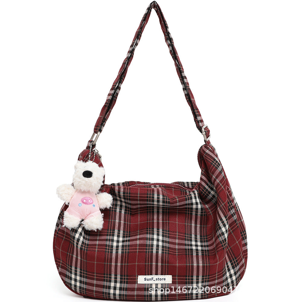 Spring Black White Leopard Print Canvas Female Crossbody Bags