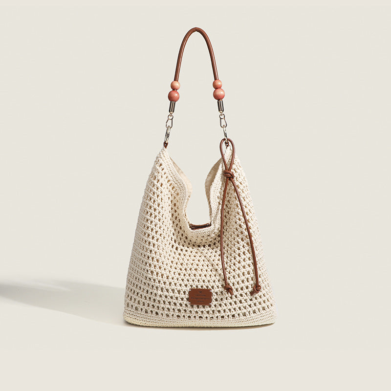 Women's Style Woven Vacation Retro Rattan Large Capacity Shoulder Bags