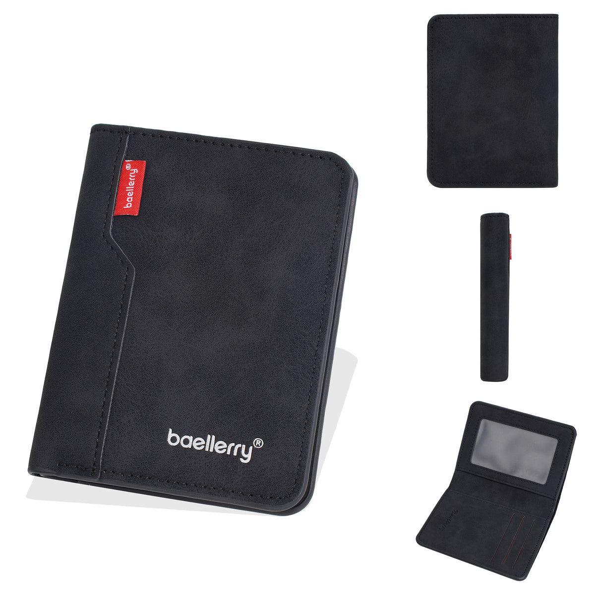 Men's High-grade Frosted Simple Vertical Certificate Card Holder