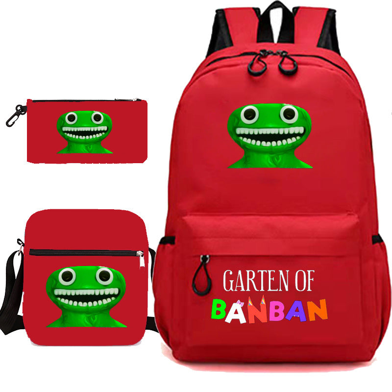 Elegant Unique Garden Game Pencil Three-piece Elementary School Students' Schoolbags