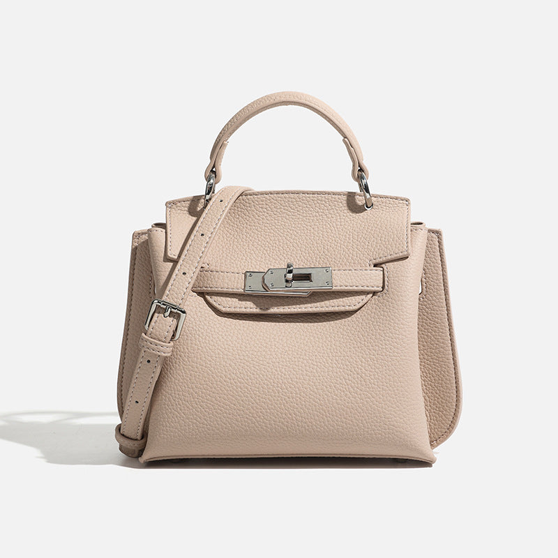 Women's High-grade Niche Commuter Retro Lychee Pattern Lock
