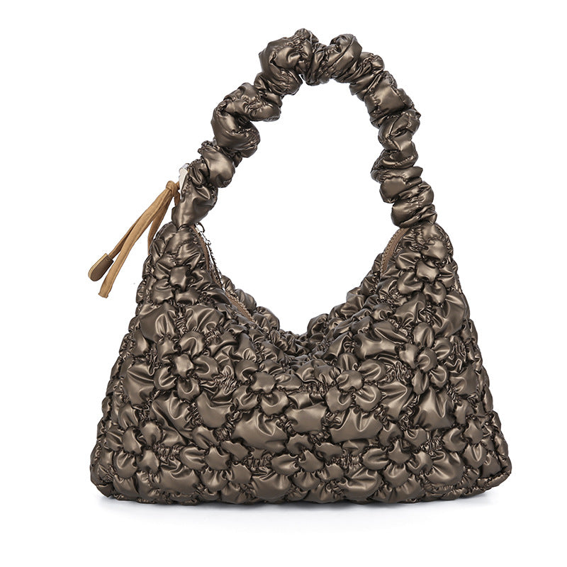 Women's Design Underarm Personalized Commuter Pleated Cloud Shoulder Bags