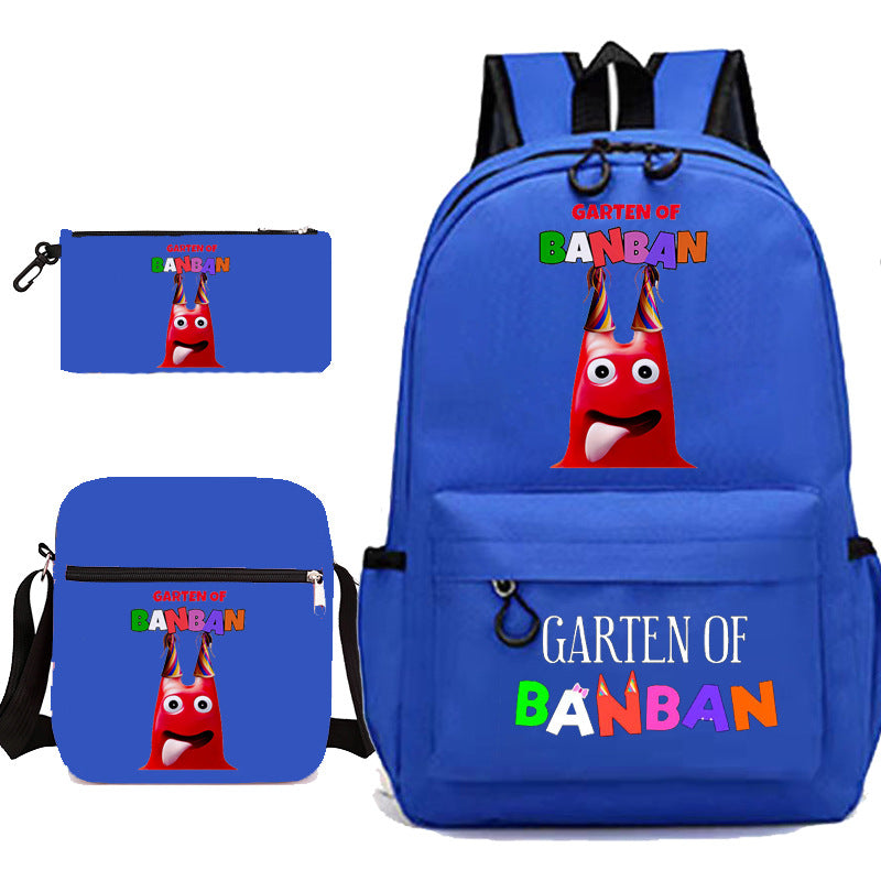 Elegant Unique Garden Game Pencil Three-piece Elementary School Students' Schoolbags