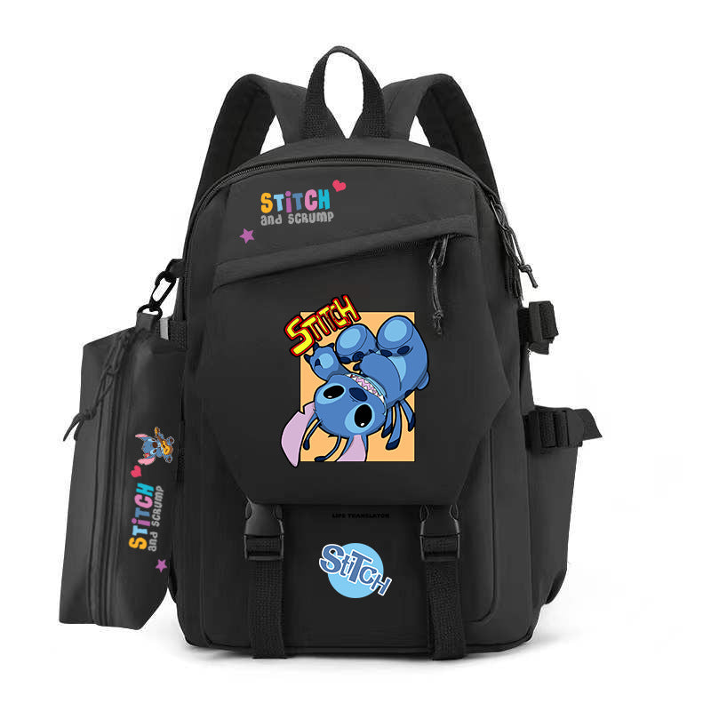 Stitch Pencil Large Capacity Trendy Hot Backpacks