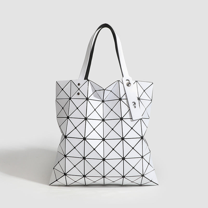 Six Grid Color Fashion Geometric Diamond Shoulder Bags