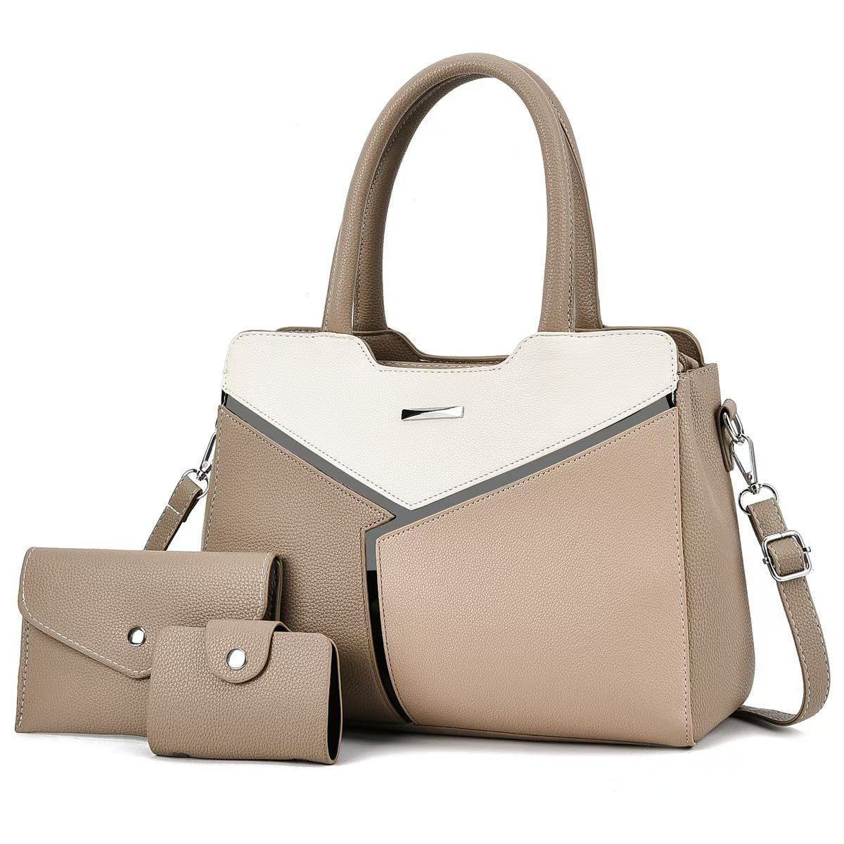 Women's Color Matching Fashion Commuter Trendy Portable Handbags