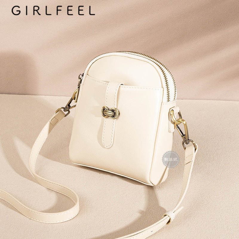 Women's Elegant Creative Leather Mini Mobile Crossbody Bags