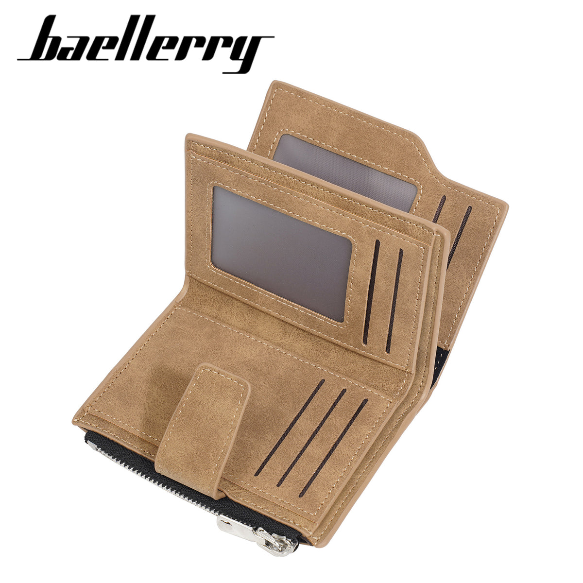 Men's Short High-grade Multiple Slots Trifold Simple Vertical Men's Wallets