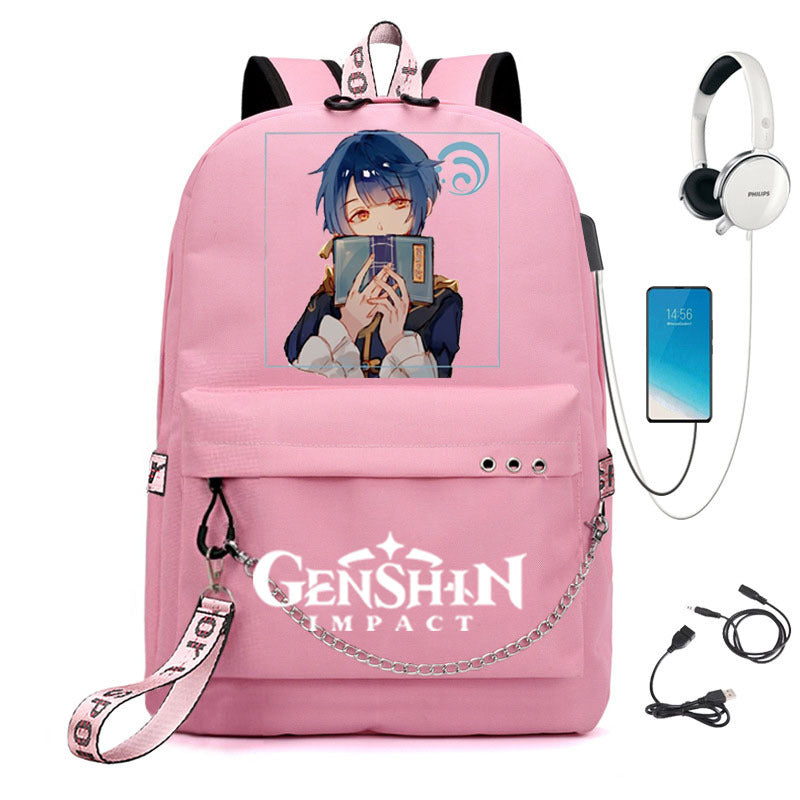 Popular Slouchy Pretty Creative Iron Chain Backpacks