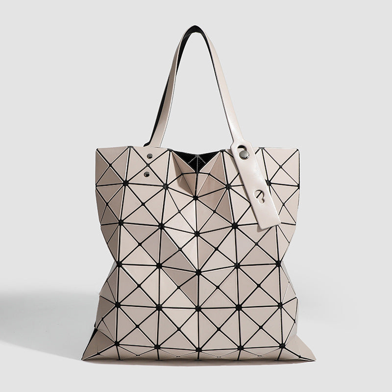 Six Grid Color Fashion Geometric Diamond Shoulder Bags