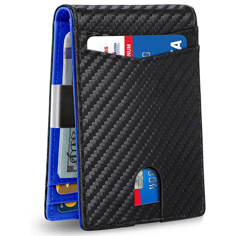 Men's Multiple Slots American Gold Clip Card Holder