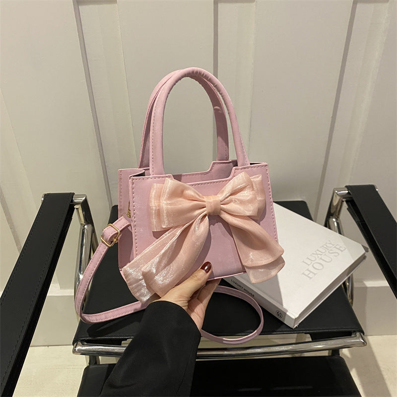 Fairy Style Bowknot Portable Trendy Summer Fresh Sweet Women's Shoulder Bag