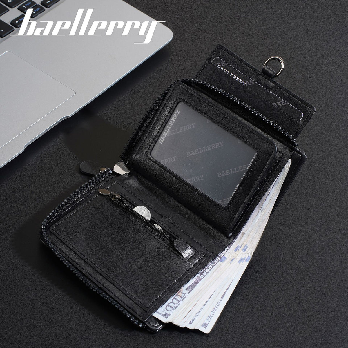 Men's Retro Multiple Slots Driving License Document High-grade Purses