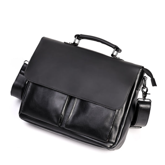 Men's Large Capacity Retro Crazy Horse Portable Men's Handbags
