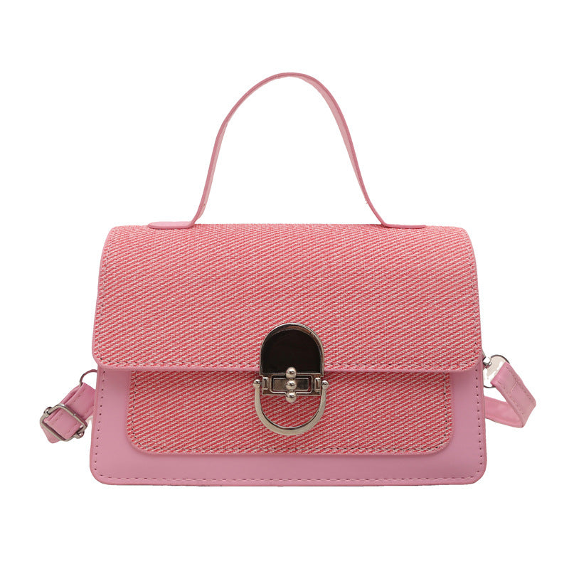 Women's Fashionable Beautiful Western Style Fashion Twist Solid Color Women's Shoulder Bag