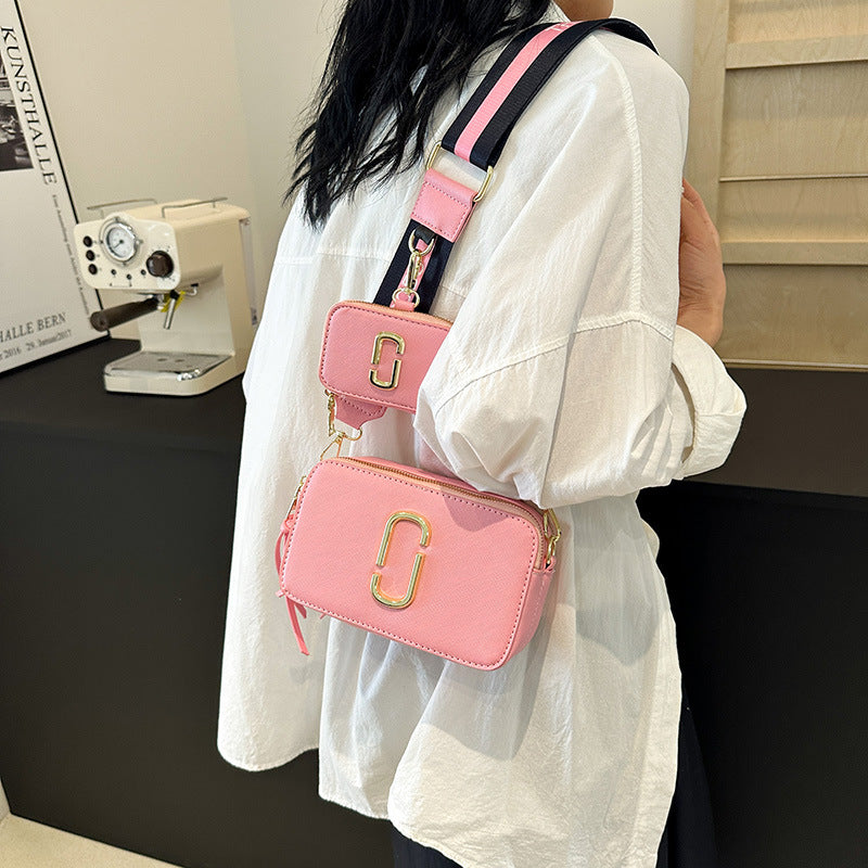 Creative Fashion Mother Retro Contrast Color Shoulder Bags
